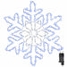 Fulger de Crăciun cu 156 LED albastru 55.5 x 55.5 x 0.75cm PVC - WALTI WALTI