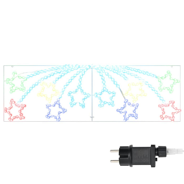 Stea de Crăciun cu 432 LED Multicolour 182 x 58 cm PVC - WALTI WALTI