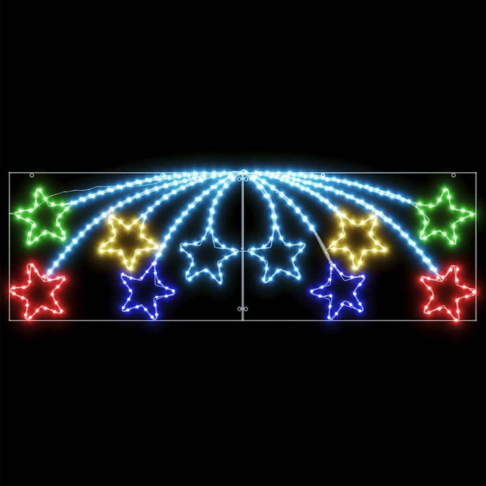 Stea de Crăciun cu 432 LED Multicolour 182 x 58 cm PVC - WALTI WALTI