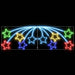 Stea de Crăciun cu 432 LED Multicolour 182 x 58 cm PVC - WALTI WALTI