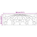 Stea de Crăciun cu 432 LED Multicolour 182 x 58 cm PVC - WALTI WALTI