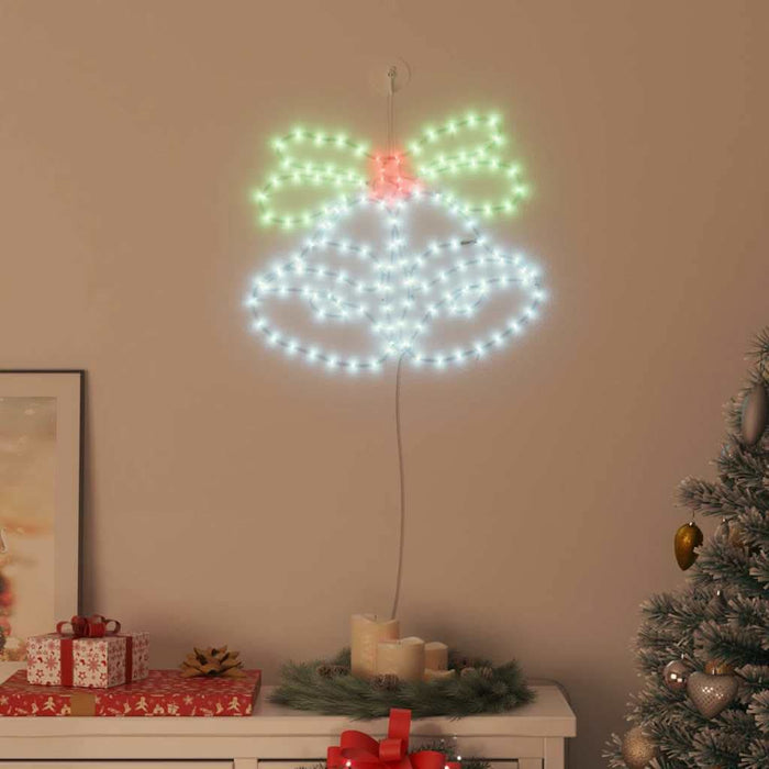 Clopot de Crăciun cu 144 LED Multicolour 56 x 46 cm PVC - WALTI WALTI