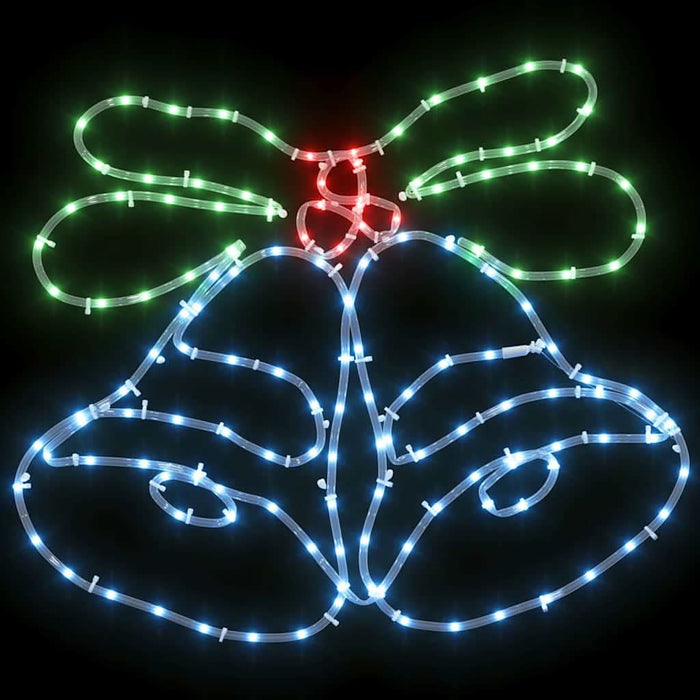 Clopot de Crăciun cu 144 LED Multicolour 56 x 46 cm PVC - WALTI WALTI