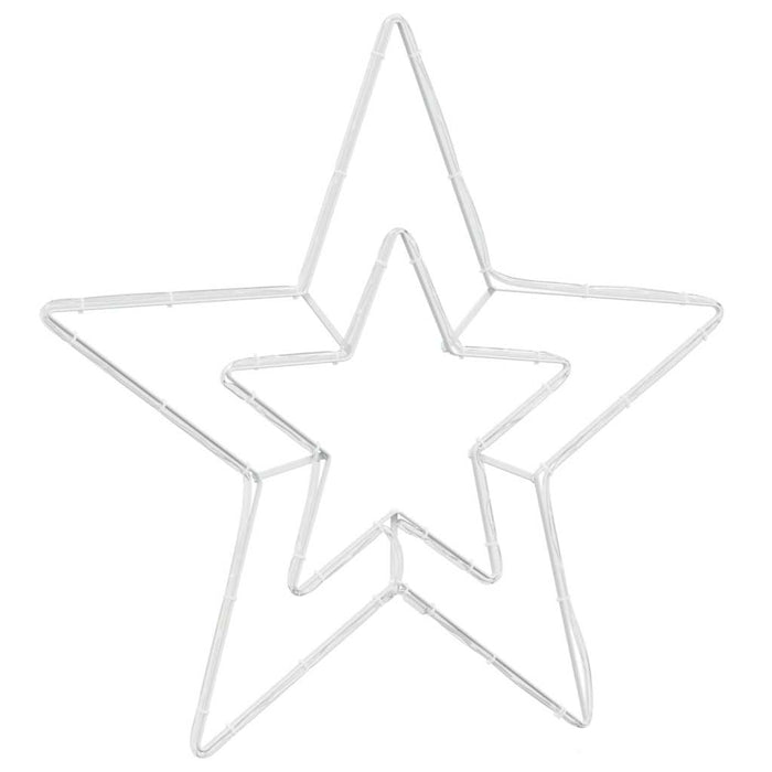 Steaua de Crăciun cu 72 LED Alb Rece 51.5 x 50 x 0.65 cm Fier - WALTI WALTI
