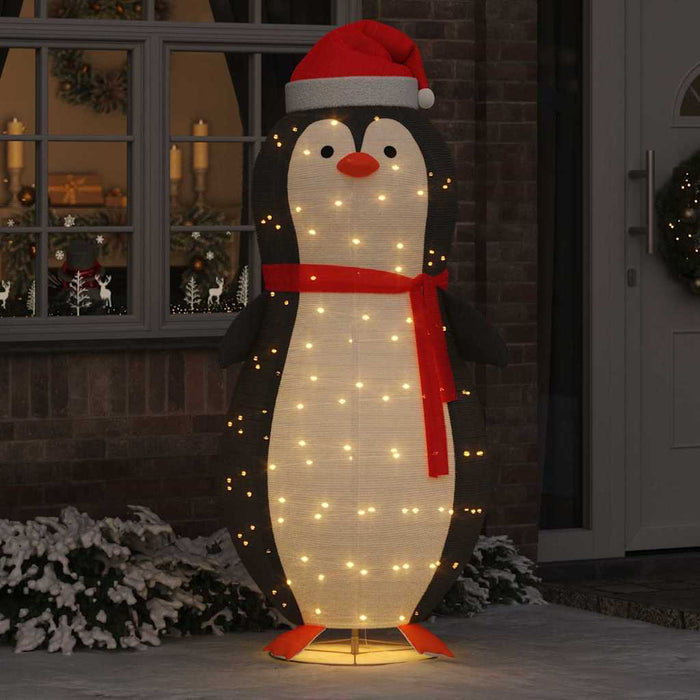 Figură de pinguin de zăpadă Alb cald 78 x 88 x 180 cm țesătură - WALTI WALTI