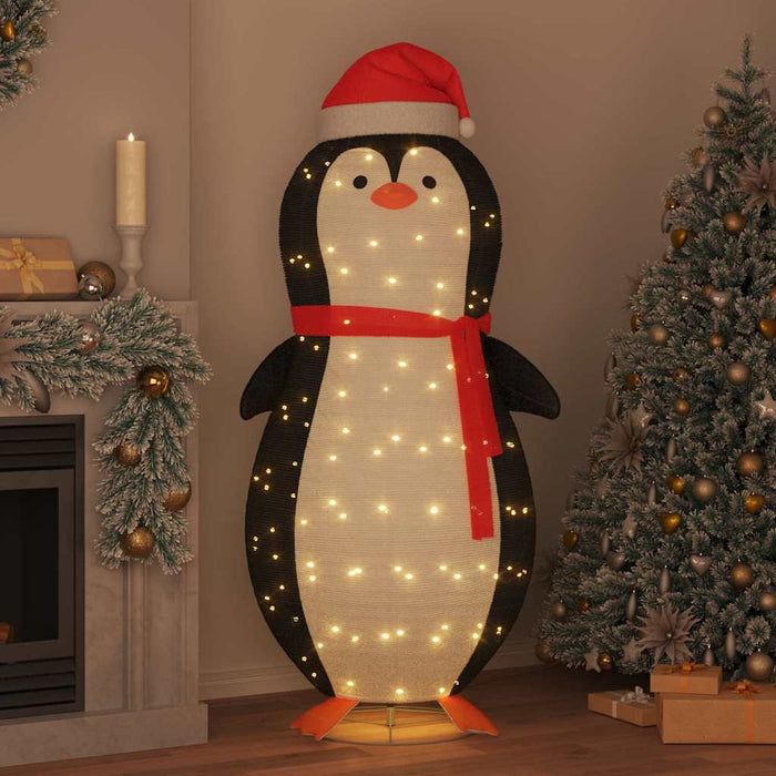 Figură de pinguin de zăpadă Alb cald 78 x 88 x 180 cm țesătură - WALTI WALTI