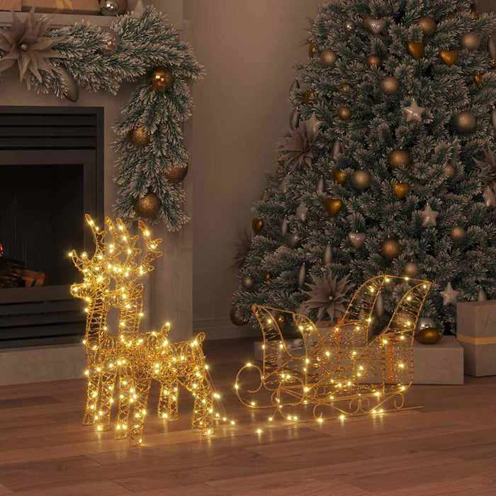 Sanie cu ren Alb cald 30 x 12 x 55 cm PET - WALTI WALTI