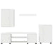 Set comodă TV Pe perete 4 pcs Alb Lemn compozit - WALTI WALTI