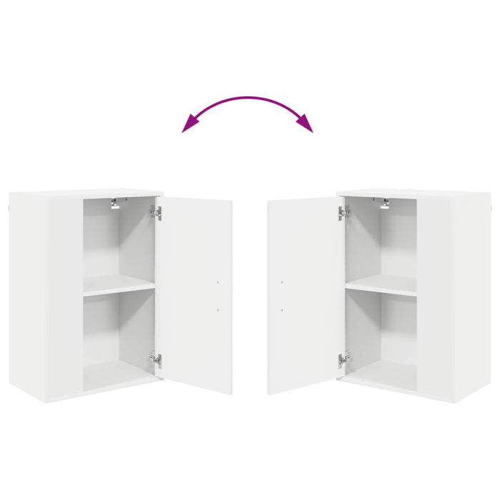 Set comodă TV Pe perete 4 pcs Alb Lemn compozit - WALTI WALTI