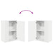 Set comodă TV Pe perete 4 pcs Alb Lemn compozit - WALTI WALTI
