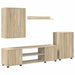 Set comodă TV Pe perete 4 pcs Stejar Sonoma Lemn compozit - WALTI WALTI