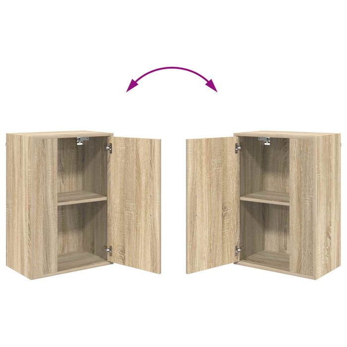 Set comodă TV Pe perete 4 pcs Stejar Sonoma Lemn compozit - WALTI WALTI