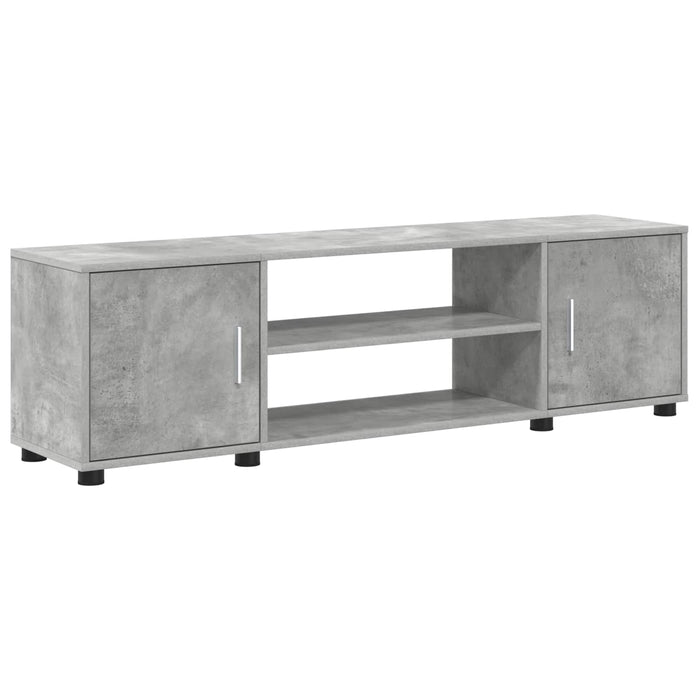 Set comodă TV Pe perete 4 pcs Gri din beton Lemn compozit - WALTI WALTI