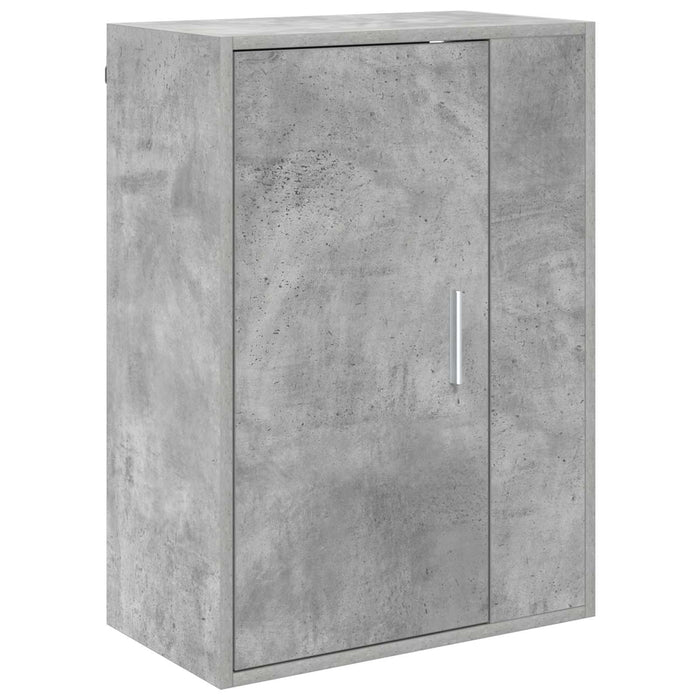 Set comodă TV Pe perete 4 pcs Gri din beton Lemn compozit - WALTI WALTI