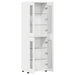 Bufet cu raft cu depozitare Alb 60 x 35 x 182 cm Lemn compozit - WALTI WALTI