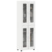 Bufet cu raft cu depozitare Alb 60 x 35 x 182 cm Lemn compozit - WALTI WALTI