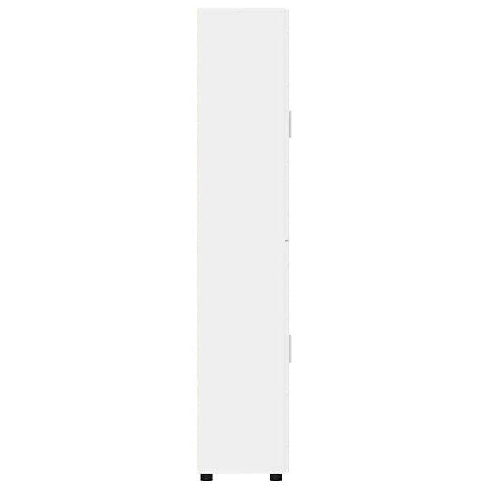 Bufet cu raft cu depozitare Alb 60 x 35 x 182 cm Lemn compozit - WALTI WALTI