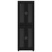 Bufet cu raft cu ușă Negru 60 x 35 x 182 cm Lemn compozit - WALTI WALTI