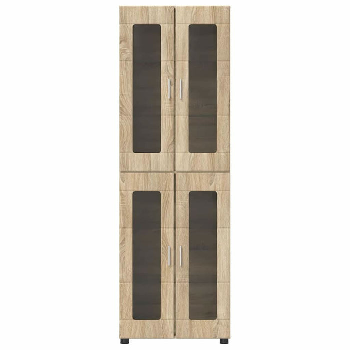 Bufet cu raft Stejar Sonoma 60 x 35 x 182 cm Lemn compozit - WALTI WALTI