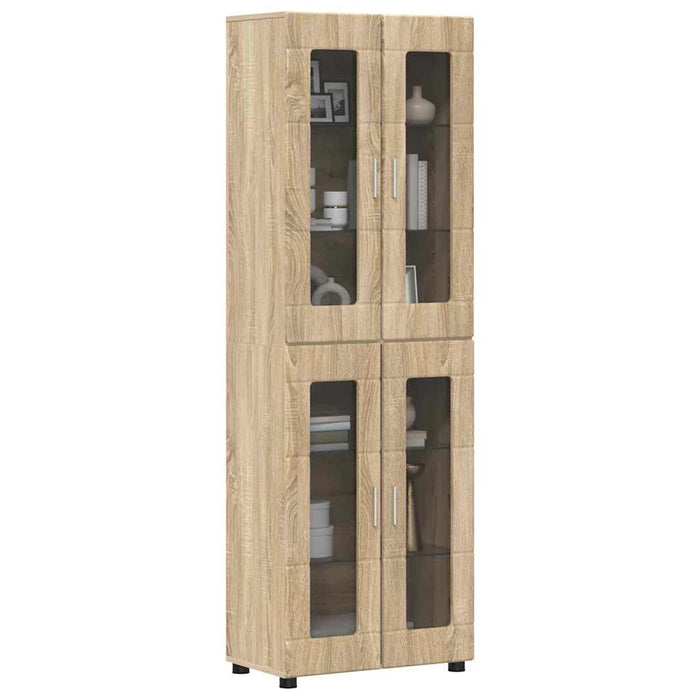 Bufet cu raft Stejar Sonoma 60 x 35 x 182 cm Lemn compozit - WALTI WALTI