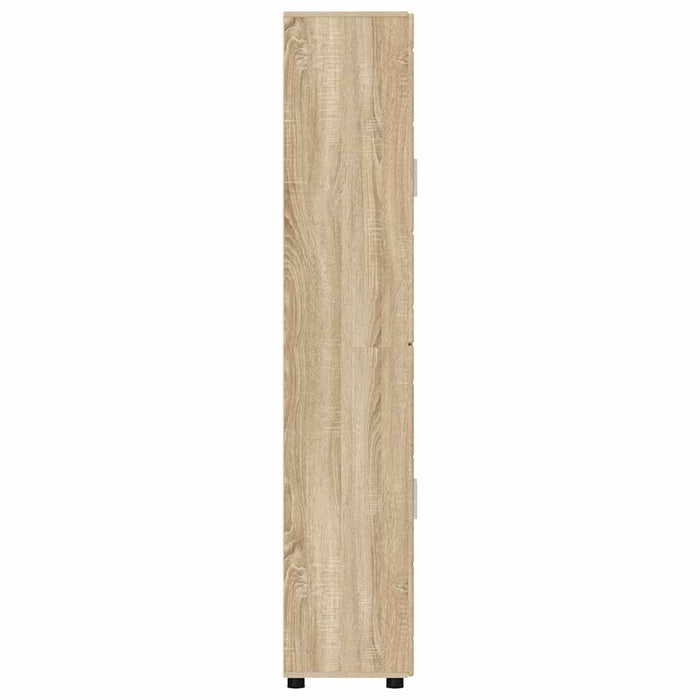 Bufet cu raft Stejar Sonoma 60 x 35 x 182 cm Lemn compozit - WALTI WALTI