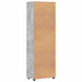 Bufet cu raft Gri din beton 60 x 35 x 182 cm Lemn compozit - WALTI WALTI
