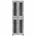 Bufet cu raft Gri din beton 60 x 35 x 182 cm Lemn compozit - WALTI WALTI
