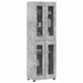 Bufet cu raft Gri din beton 60 x 35 x 182 cm Lemn compozit - WALTI WALTI