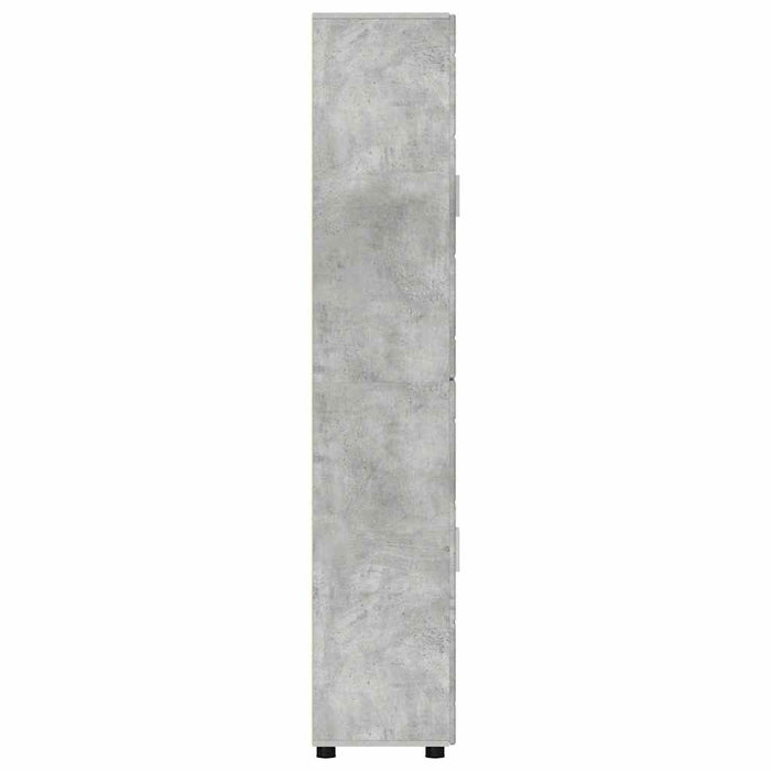 Bufet cu raft Gri din beton 60 x 35 x 182 cm Lemn compozit - WALTI WALTI
