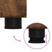 Bufet cu raft Stejar fumuriu 60 x 35 x 182 cm Lemn compozit - WALTI WALTI