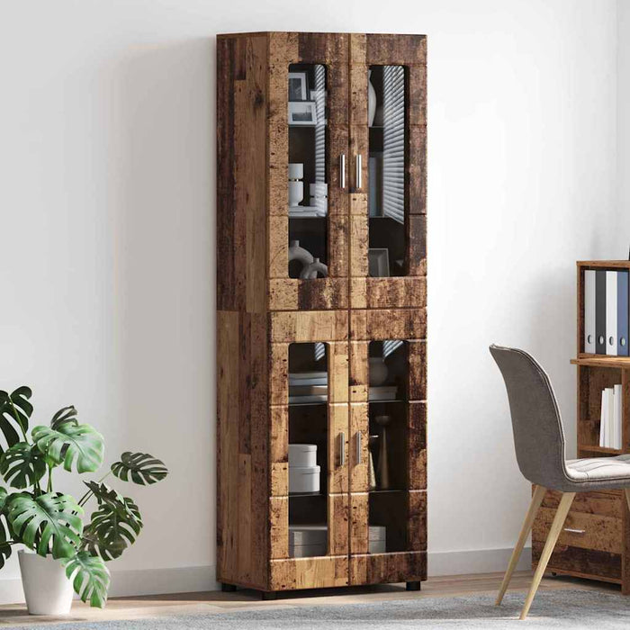 Bufet cu raft cu ușă Lemn vechi 60 x 35 x 182 cm Lemn compozit - WALTI WALTI
