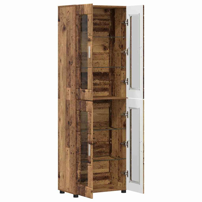 Bufet cu raft cu ușă Lemn vechi 60 x 35 x 182 cm Lemn compozit - WALTI WALTI