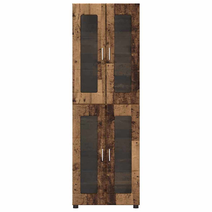 Bufet cu raft cu ușă Lemn vechi 60 x 35 x 182 cm Lemn compozit - WALTI WALTI