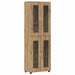 Bufet cu raft Stejar Artizanal 60 x 35 x 182 cm Lemn compozit - WALTI WALTI