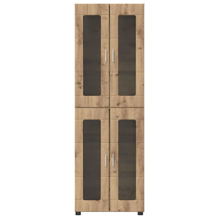 Bufet cu raft Stejar Artizanal 60 x 35 x 182 cm Lemn compozit - WALTI WALTI