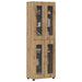Bufet cu raft Stejar Artizanal 60 x 35 x 182 cm Lemn compozit - WALTI WALTI