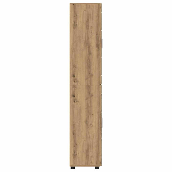 Bufet cu raft Stejar Artizanal 60 x 35 x 182 cm Lemn compozit - WALTI WALTI