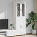 Bufet cu raft cu depozitare Alb 60 x 35 x 182 cm Lemn compozit - WALTI WALTI