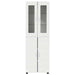 Bufet cu raft cu depozitare Alb 60 x 35 x 182 cm Lemn compozit - WALTI WALTI