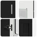 Bufet cu raft cu ușă Negru 60 x 35 x 182 cm Lemn compozit - WALTI WALTI