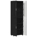 Bufet cu raft cu ușă Negru 60 x 35 x 182 cm Lemn compozit - WALTI WALTI