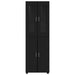 Bufet cu raft cu ușă Negru 60 x 35 x 182 cm Lemn compozit - WALTI WALTI