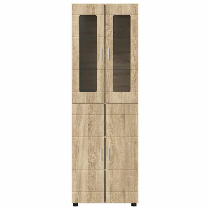 Bufet cu raft Stejar Sonoma 60 x 35 x 182 cm Lemn compozit - WALTI WALTI