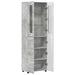 Bufet cu raft Gri din beton 60 x 35 x 182 cm Lemn compozit - WALTI WALTI