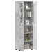 Bufet cu raft Gri din beton 60 x 35 x 182 cm Lemn compozit - WALTI WALTI