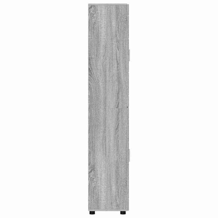 Bufet cu raft cu ușă Gri Sonoma 60 x 35 x 182 cm Lemn compozit - WALTI WALTI