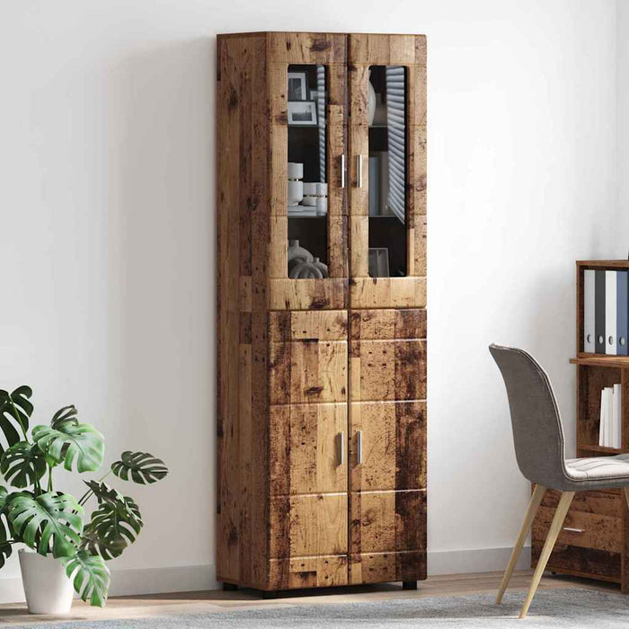 Bufet cu raft cu ușă Lemn vechi 60 x 35 x 182 cm Lemn compozit - WALTI WALTI
