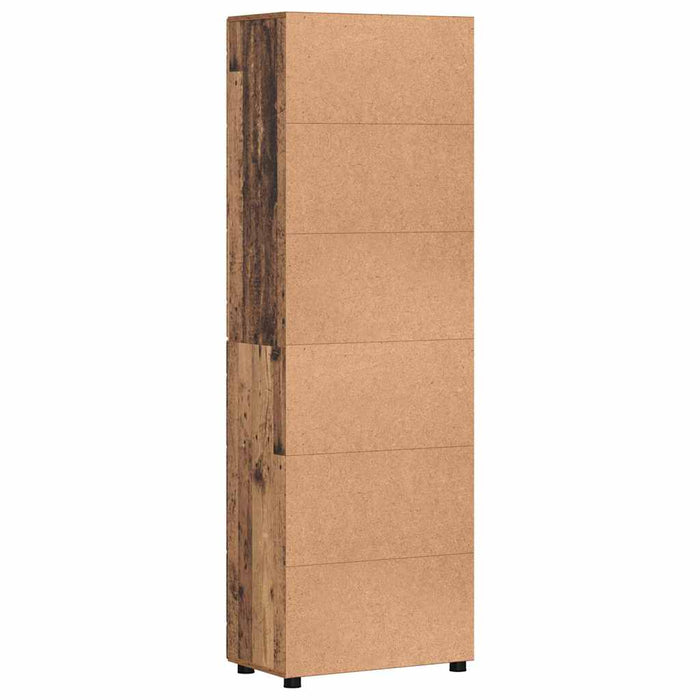 Bufet cu raft cu ușă Lemn vechi 60 x 35 x 182 cm Lemn compozit - WALTI WALTI