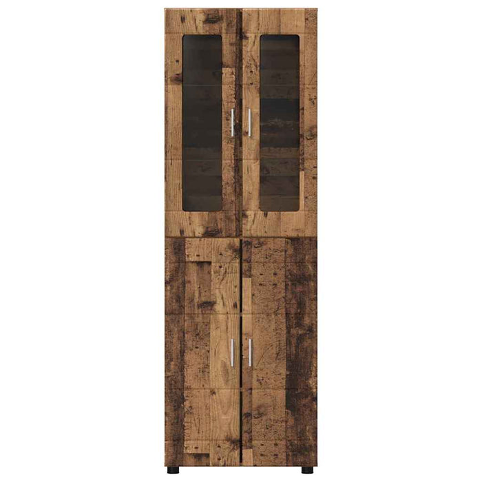 Bufet cu raft cu ușă Lemn vechi 60 x 35 x 182 cm Lemn compozit - WALTI WALTI
