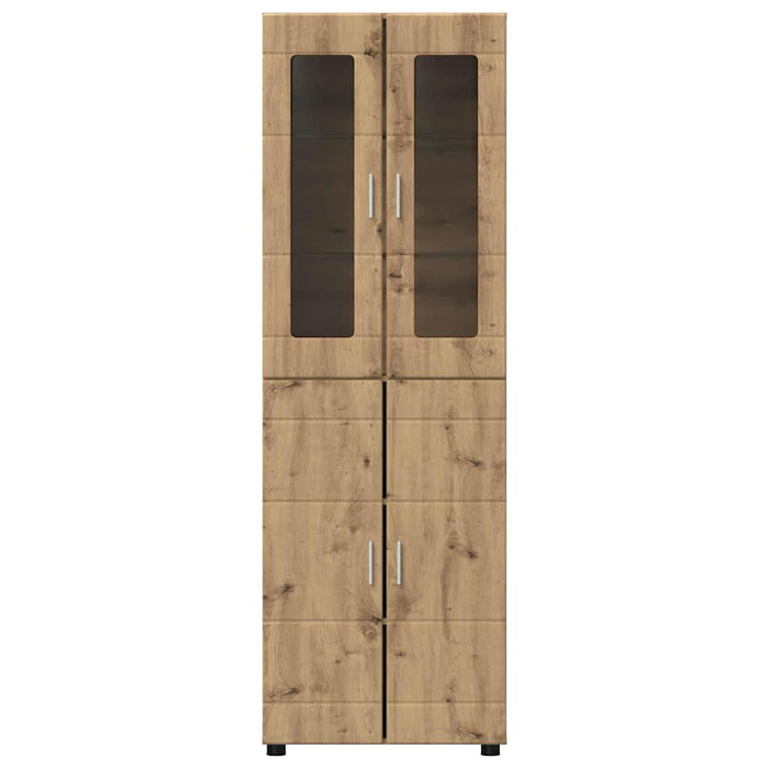 Bufet cu raft Stejar Artizanal 60 x 35 x 182 cm Lemn compozit - WALTI WALTI